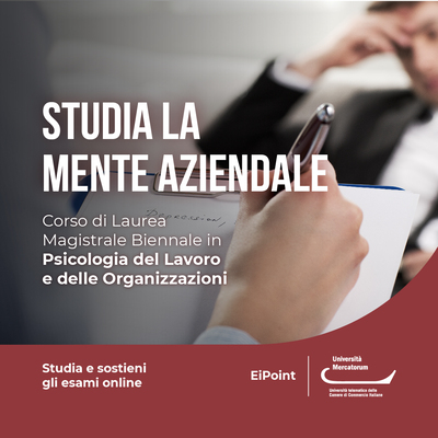 Laurea Magistrale Biennale in Psicologia del Lavoro e delle Organizzazioni Laurea Magistrale Biennale in Psicologia del Lavoro e delle Organizzazioni
