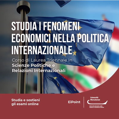 Laurea Triennale in Scienze Politiche e Relazioni Internazionali Laurea Triennale in Scienze Politiche e Relazioni Internazionali